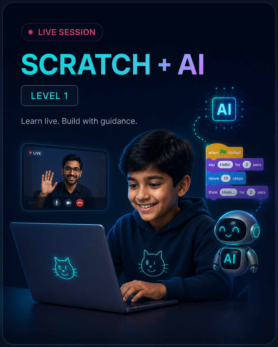 Scratch + AI — Level 1 Live