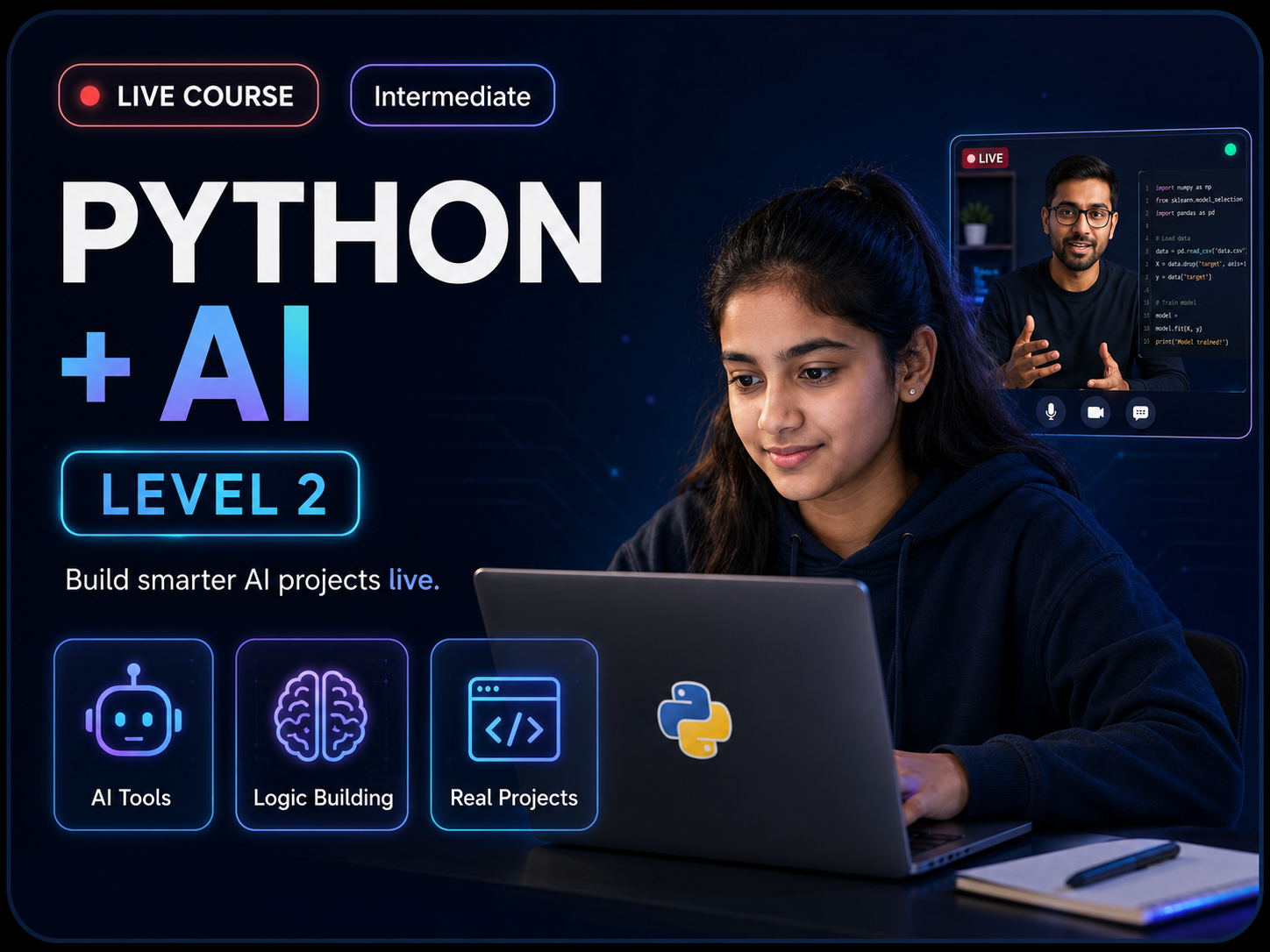 Python + AI – Level 2 Live
