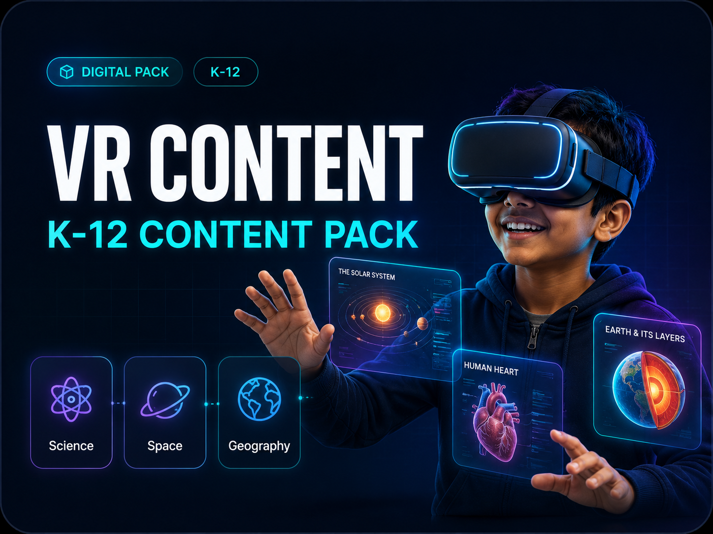 Grade 1 to 12 — VR Content Pack